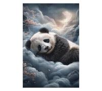 Puzzle 1000pcs(75x50cm) Panda Dreams in Clouds Puzzles pour Adolescents Jouets Anti-Stress Une Œuvre d'art Cadeaux Uniques pour Un Anniversaire Et Noël 1000pcs(75x50cm)