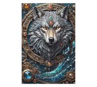 Puzzle 1000pcs(75x50cm) pour Adolescents Astral Enchanter Wolf Puzzle Jeux De Famille Décoration Idéale, Cadeau Parfait pour Toute La Famille 1000pcs(75x50cm)