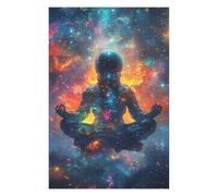 Puzzle 1000pcs(75x50cm) pour Adolescents Cosmic Astronaut Meditation-2 Puzzle pour Adultes Jeu Manuel Décoration Parfaite Cadeaux d'anniversaire Et Cadeaux Uniques 1000pcs(75x50cm)