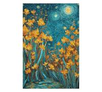 Puzzle 1000pcs(75x50cm) pour Adolescents Starry Night Iris Garden -2 Puzzles pour Adultes Jeux Relaxants Anti-Stress Cadeaux Uniques pour Anniversaire Et Noël 1000pcs(75x50cm)