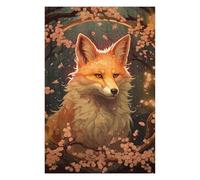 Puzzle 1000pcs(75x50cm) pour Adolescents Wolf Cherry Blossom Puzzle Jeux De Famille Décoration Idéale, Cadeau Parfait pour Toute La Famille 1000pcs(75x50cm)