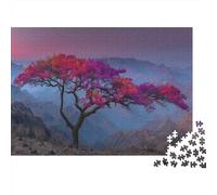 Puzzle 1000pcs (75x50cm) pour Adultes Arbre étrange,pour Femmes Et Hommes,Planche en Bois,Verrouillage De Précision Magnifique Paysage