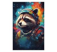 Puzzle 1000pcs(75x50cm) pour Adultes Cosmic Raccoon Explorer Jeu De Puzzle Casse-tête pour S'amuser en Famille Et Stimuler Le Cerveau 1000pcs(75x50cm)