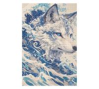Puzzle 1000pcs(75x50cm) pour Adultes Oceanic Wolf Majesty -3 Adolescents Puzzles Jeux De Détente Cadeaux pour Femmes Cadeaux d'anniversaire Uniques 1000pcs(75x50cm)