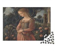 Puzzle 1000pcs (75x50cm) pour Adultes Peinture de la Renaissance,pour Femmes Et Hommes,Planche en Bois,Verrouillage De Précision Femme au Jardin