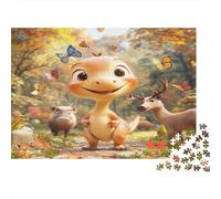 Puzzle 1000pcs (75x50cm) pour Adultes Petit dinosauree,pour Femmes Et Hommes,Planche en Bois,Verrouillage De Précision Coloré Papillon