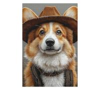 Puzzle 1000pcs(75x50cm) Western Corgi Charm Puzzles pour Adolescents Jouets Anti-Stress Une Œuvre d'art Cadeaux Uniques pour Un Anniversaire Et Noël 1000pcs(75x50cm)