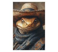 Puzzle 1000pcs(75x50cm) Western Snake Art Print Puzzle Jeux Relaxants, Assemblage De Motifs, Idéal comme Cadeau pour Toute La Famille 1000pcs(75x50cm)