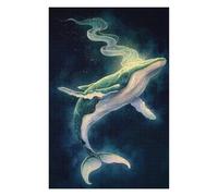 Puzzle 1000pcs(75x50cm) Whale Dreaming in Space Puzzle Jeux Relaxants, Assemblage De Motifs, Idéal comme Cadeau pour Toute La Famille 1000pcs(75x50cm)