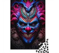 Puzzle 1000pcs Adulte Clown Psychopathe Cadeau Halloween Jouets éducatifs d'apprentissage 1000pcs (75x50cm)