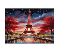 Puzzle 1000Pcs Papier Éco, Tour Arbre Rivière pour Loisir Adulte | 70x50cm Interaction Familiale, Décoration Intérieure, Passe-temps Intellectuel, Papier, Cadeau Anniversaire