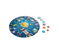 Hape Puzzle Système Solaire - pour Enfants 5 Ans et Plus - 102 Pièces Colorées - Découverte de l'univers et des Planètes - Puzzle Enfant 5 Ans Bois pour la Mémoire, l'Organisation, la Planification