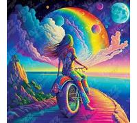 Puzzle 1023 pièces : Balade Arc en ciel Yazz puzzle G