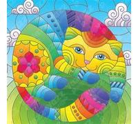 Puzzle 1023 pièces : Chat dans le cercle Yazz puzzle G