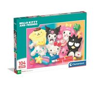 Puzzle 104 pièces - Clementoni - Hello Kitty et ses Amis - Puzzle Enfant - Dès 6 ans - Pièces Super