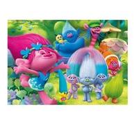 Puzzles Enfant Supercolor 104 Pièces Maxi - Trolls