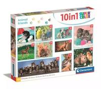 Puzzle 10w1 Super Kolor Animal Friends Clementoni
