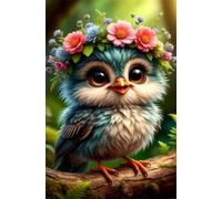 Puzzle 1100 Pièces pour Adultes 87x42cm - Hibou Fleurs - Casse-Tête de Défis et Relaxation - Décoration Murale Artistique pour Hommes et Femmes