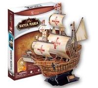 Puzzle 113 Pièces : Puzzle 3D - Santa Maria (Difficulté 4/8), Cubic Fun G