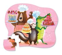 Puzzle - 12 pièces - Friandises sucrées - Dès 2 ans - Jeu éducatif - Crocodile C