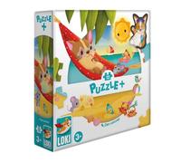 Puzzle+ 12 pièces Loki à la Plage