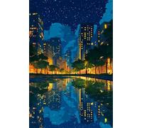 Puzzle 120 Pièces Adultes Cartoon City, Défis Amusants Parfait pour la Détente Créativité, Puzzle 120 Pieces 25 x 20 cm