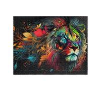 Puzzle 120 Pieces Adultes Lion L'Aquarelle 25 x 20 cm Puzzle Adulte Jeu éducatif défi Jouet Puzzle Impossible 120 Pièces Puzzles