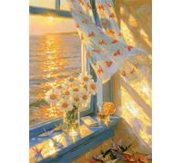 Puzzle 120 pièces Adultes, Marguerite du Soleil Puzzle Classiques 120 pièces, 29.7x21cm Puzzles Impossible Difficile avec Poster, Magnifique Décoration Puzzle et Cadeaux Relaxant