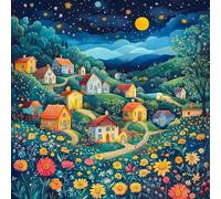 Puzzle 120 Pièces Adultes Paysages Campagne, Développe Observation, Logique et Concentration, Puzzle Adulte 120 Pieces 45x45 cm