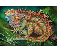Puzzle 120 pièces Animaux caméléons Puzzles pour Adultes Jeux d'activités Familiales,Puzzle à Faire Soi-même pour Décoration Murale de la Maison