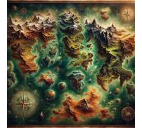 Puzzle 120 pièces,Carte Ancienne Puzzles pour Adultes,Jeux éducatifs,Puzzles Artistiques à Faire Soi-Même idéal pour la Décoration Intérieure et Les Cadeaux