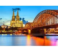 Puzzle 120 pièces,Cathédrale de Cologne Puzzl pour Adultes, Puzzles pour Adultes Jeu éducatif Défi Jouet, Jeu d'adresse pour Toute la Famille, Puzzle pour Adulte Enfants