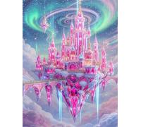 Puzzle 120 pièces Château de rêve d'Aurora Puzzles pour Adultes Jeux d'activités Familiales,Puzzle à Faire Soi-même pour Décoration Murale de la Maison