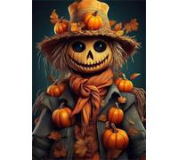 Puzzle 120 Pieces Citrouilles d'automne, Jeux éducatif Défi Jouets Puzzles Classiques, Parfaitement Emboîtable Lettres au Dos, pour Vous Faciliter Le Travail pour Hommes Femmes Plus âgés 25 x 20 cm