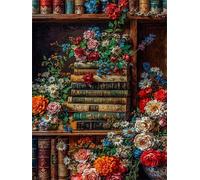Puzzle 120 pièces Fleurs d'étagère Puzzles pour Adultes Jeux d'activités Familiales,Puzzle à Faire Soi-même pour Décoration Murale de la Maison