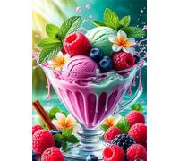 Puzzle 120 pièces Jeux éducatif Défi Jouets Fruits glacés Puzzles Classiques Puzzle DIY Cadeaux de l'art de la Décoration Moderne