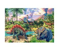 Puzzle 120 Pièces : Les Volcans Et Dinosaures