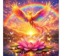 Puzzle 120 pièces,Lotus phénix Arc-en-Ciel Puzzle Adulte,Divertissement créatif,Puzzles Classiques pour Adultes et Enfants à partir de 14 Ans,Décoration Murale Artistique