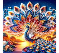 Puzzle 120 pièces,Paon Fantastique Puzzle Adulte,Divertissement créatif,Puzzles Classiques pour Adultes et Enfants à partir de 14 Ans,Décoration Murale Artistique