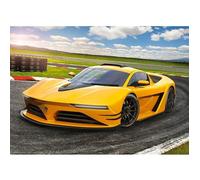 Puzzle 120 pièces : Voiture de sport jaune