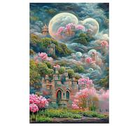 Puzzle 1200 Pièces Adulte, Paysage Fleuri du Château 75 x 50 cm Jeu Classique Puzzles pour Adultes Jouet Éducatif, Puzzle pour Adulte 1200 Pieces, Jeu Difficile pour Les activités