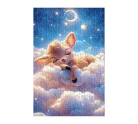 Puzzle 1200 Pièces Adultes Animaux Nuages Lune 75x50 cm Jeu Éducatif Jeu de Création et Logique Concentration, Cadeau Garcon et Fille, Puzzle Adulte 1200 Pièces