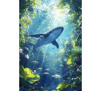 Puzzle 1200 Pièces Adultes Baleine Lotus 75 x 50 cm, Jeux éducatif, Divertissement Créatif, Puzzle Classique, Jeu Difficile Puzzles 1200 Pièces