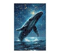 Puzzle 1200 Pièces Adultes Nuit Étoilée Baleine 75x50 cm Jeu Éducatif Jeu de Création et Logique Concentration, Cadeau Garcon et Fille, Puzzle Adulte 1200 Pièces