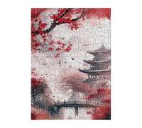 Puzzle 1200 Pièces Adultes Peinture à L'Encre 75x50 cm Jeu Éducatif Jeu de Création et Logique Concentration, Cadeau Garcon et Fille, Puzzle Adulte 1200 Pièces