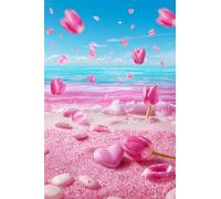 Puzzle 1200 Pièces Adultes Pétales Plage, Défis Amusants Parfait pour la Détente Créativité, Puzzle 1200 Pieces 75 x 50 cm