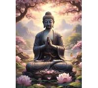 Puzzle 1200 Pièces Adultes Statue Étang de Lotus, 1200 Pièces Puzzles pour Adultes Jeu éducatif Jouets Défi, Décoration de la Maison, Cadeaux de Vacances