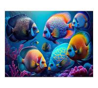 Puzzle 1200 pièces, Animaux Marins tropicaux Puzzles pour Adultes Jeu éducatif Défi Jouet, Jeu d'adresse pour Toute la Famille Puzzle pour Adultes
