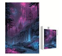 Puzzle 1200 Pièces - Arbre & Violet - Puzzle en Bois Durable avec Lettres au Dos - Jeu sans Poussière avec Affiche - Modèle pour Collectionneurs et 14 Ans et Plus (75 x 50 cm) P3#1036