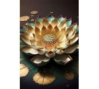 Puzzle 1200 Pieces Fleur Lotus Jaune, Jouet Educatif, Jouets de Jeu Stimulants, Puzzle Impossible, Puzzles Adulte 1200 Pièces 75x50 cm